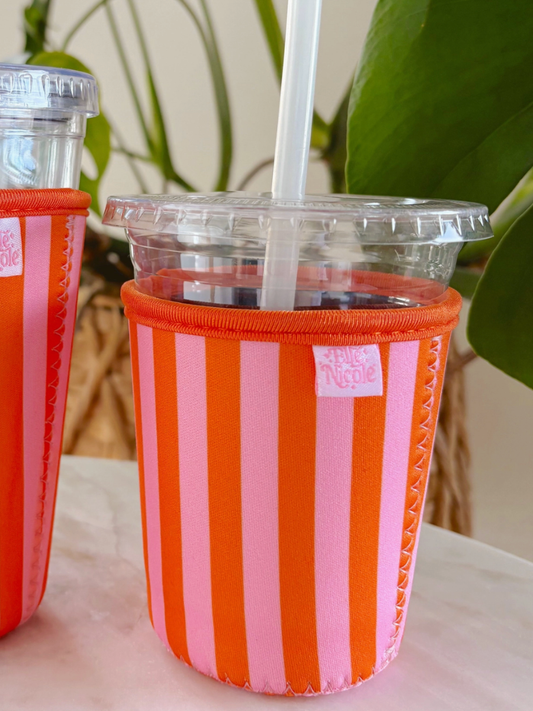 hayley striped drink sleeve