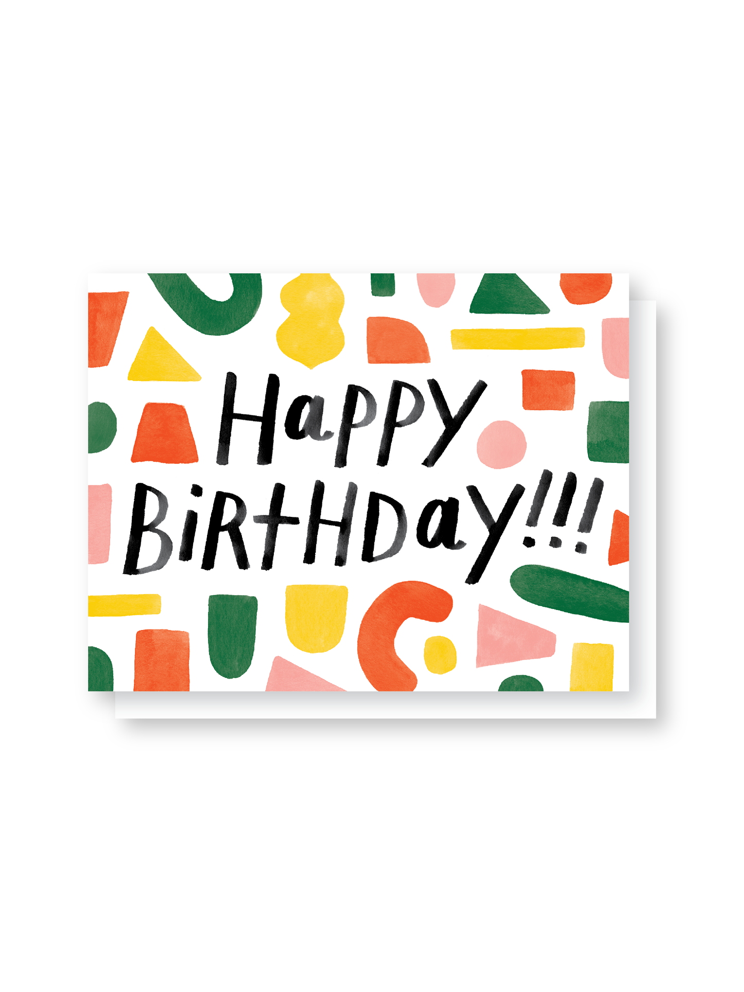 happy birthday shapes card