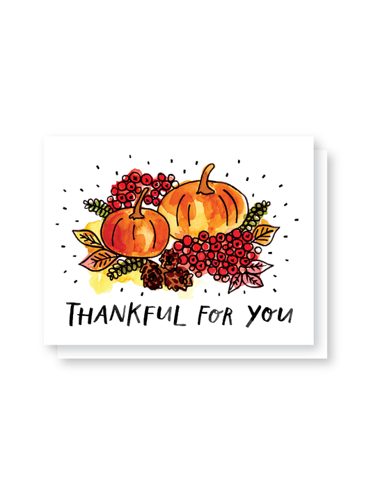 thankful for you card
