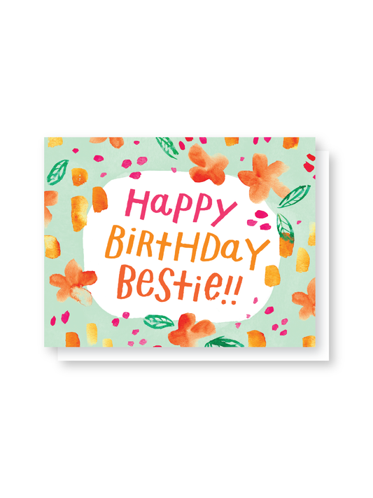 happy birthday bestie card
