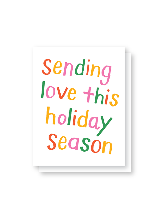sending love holiday card