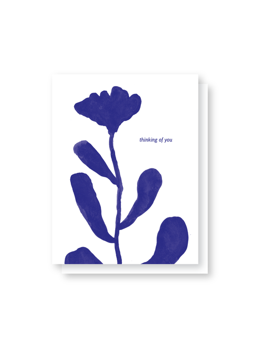 flower thinking of you card
