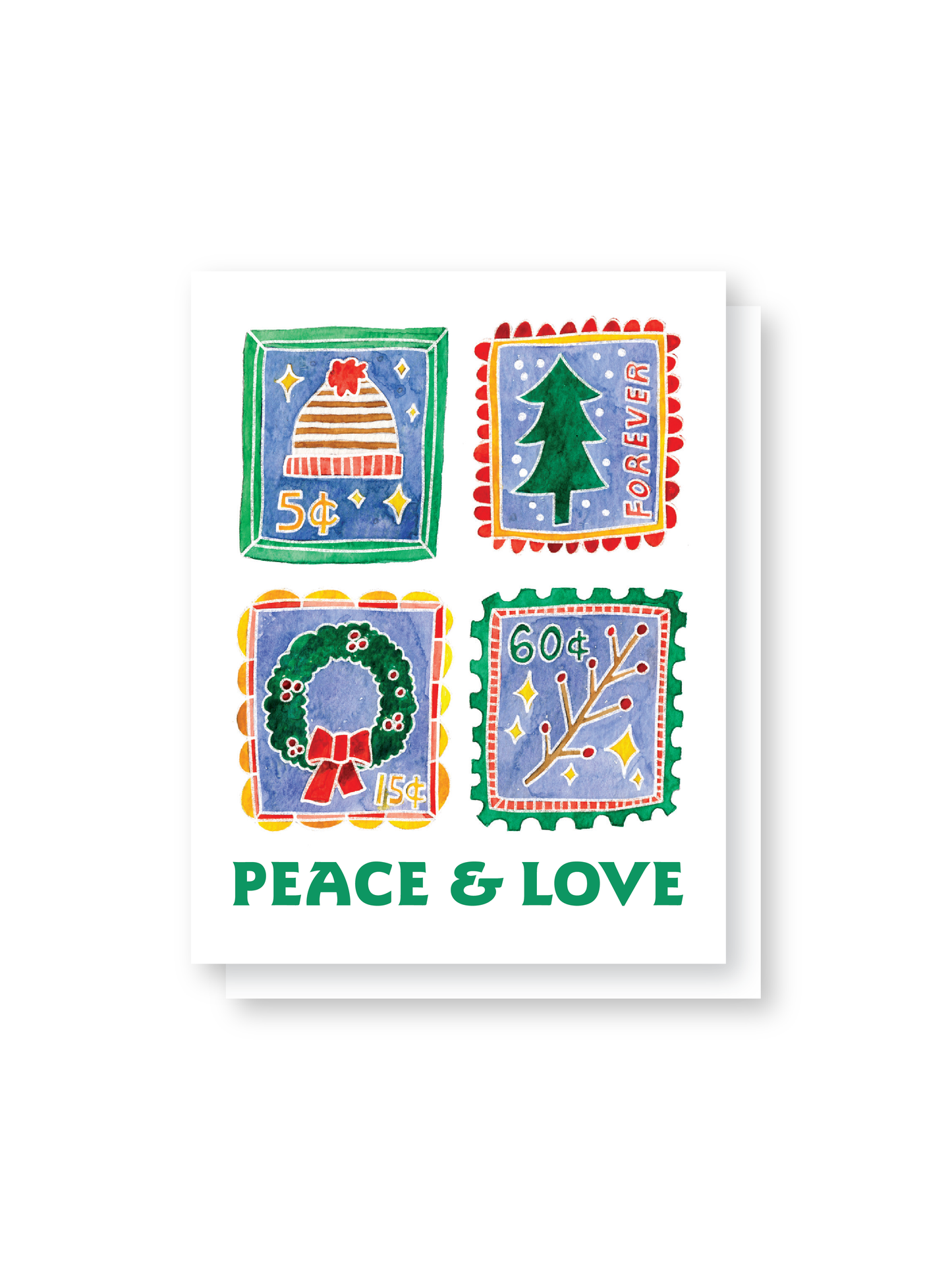 peace + love stamps card