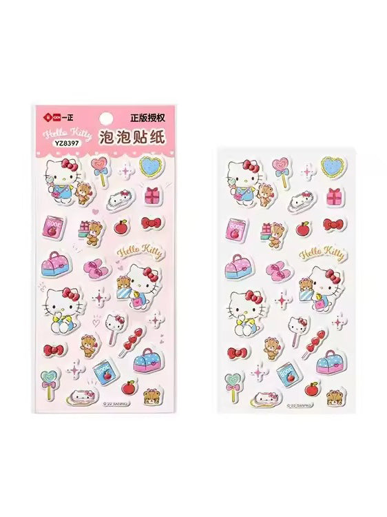 Hello Kitty Puff Sticker Sheet