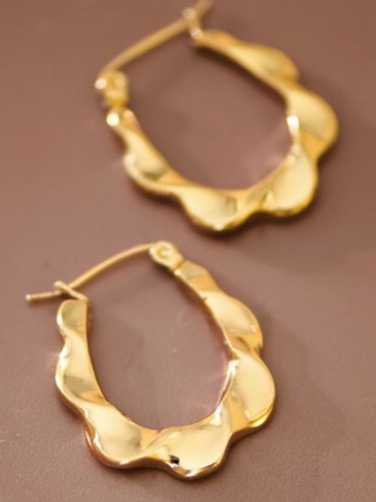 hera 18k gold plated earrings