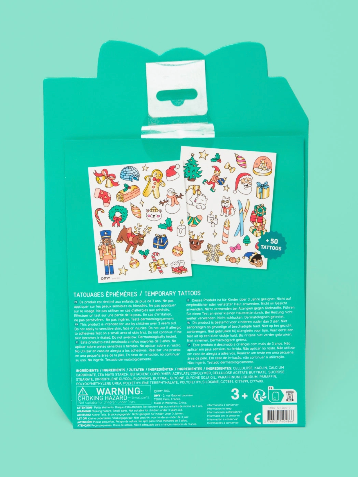 ho ho ho temporary tattoos