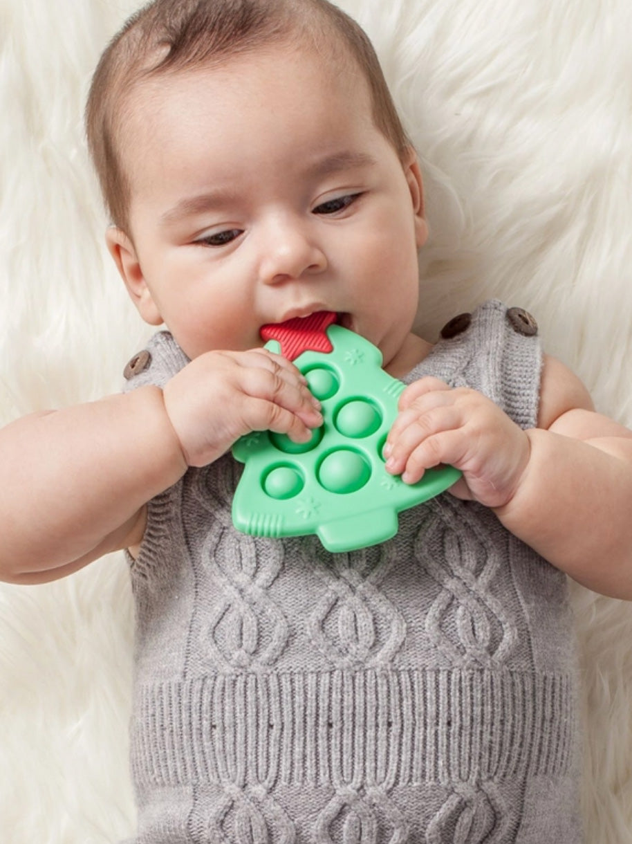 holiday tree pop teether