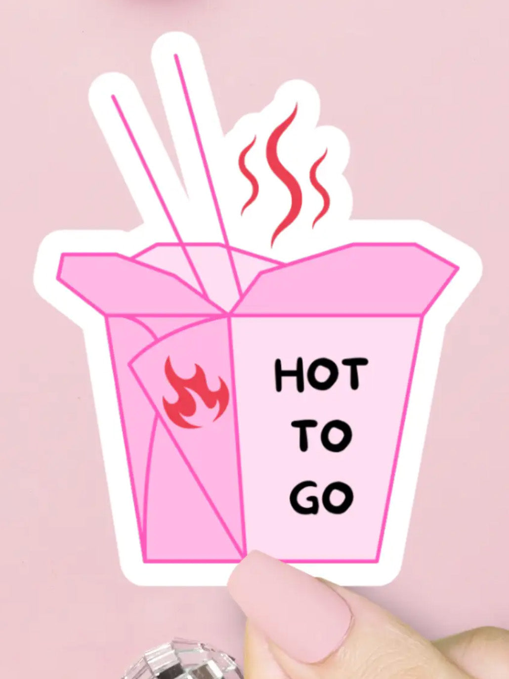 hot to go sticker