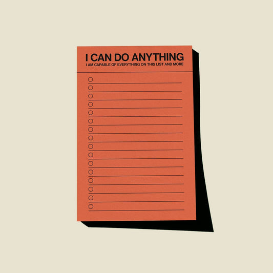 I Can Do Anything List Notepad