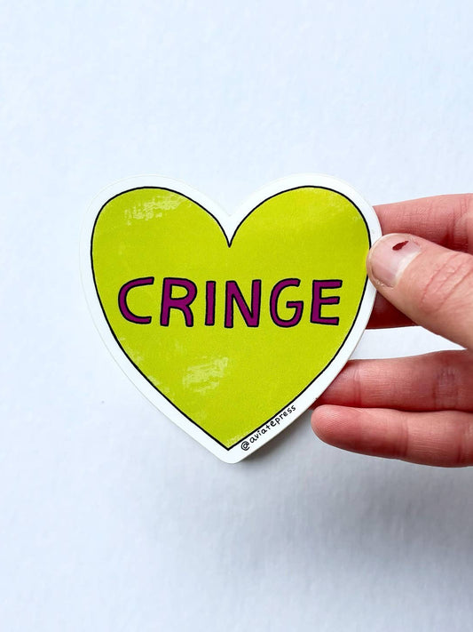 I Heart Cringe Sticker