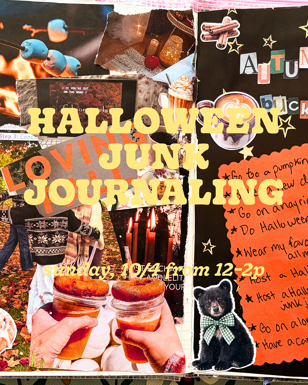 Halloween Junk Journaling—Sunday, 10/4 from 12–2p