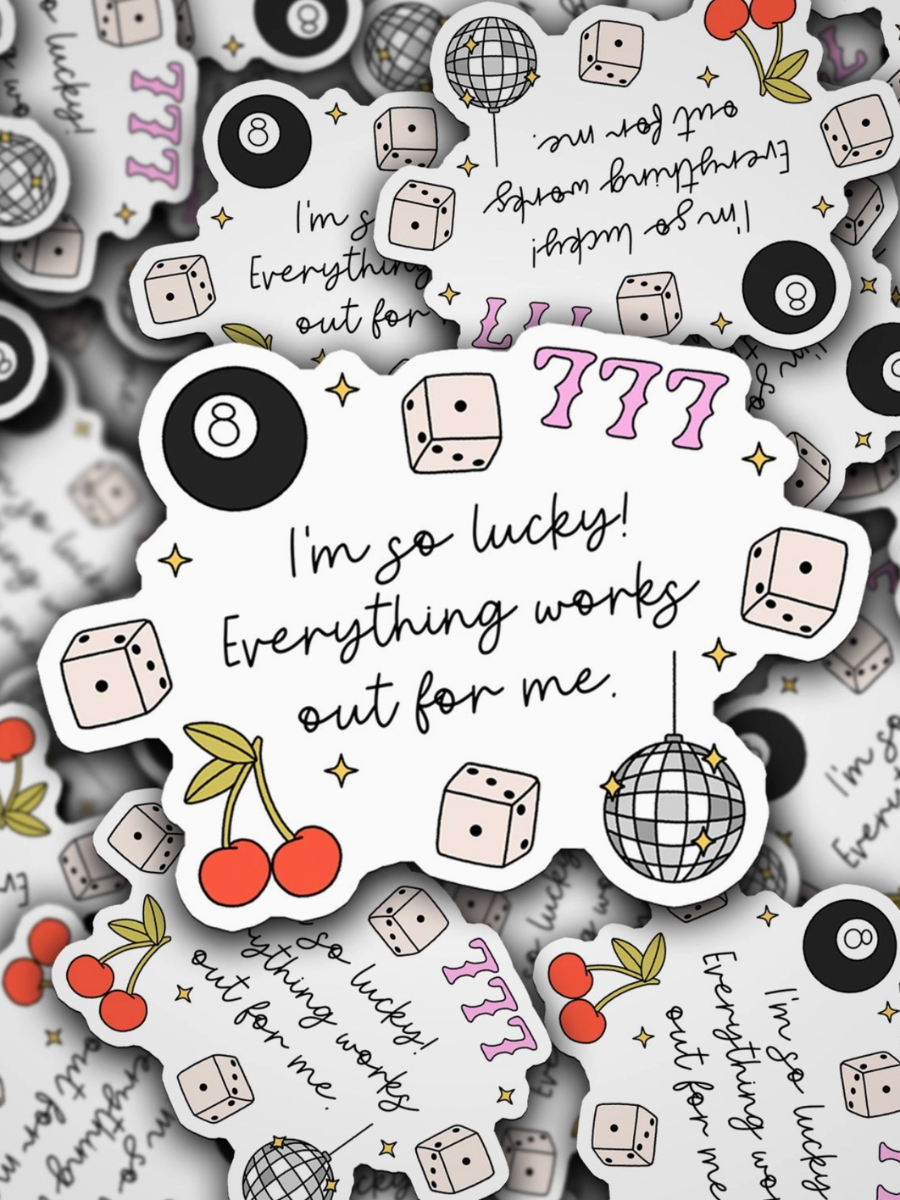 im so lucky! sticker