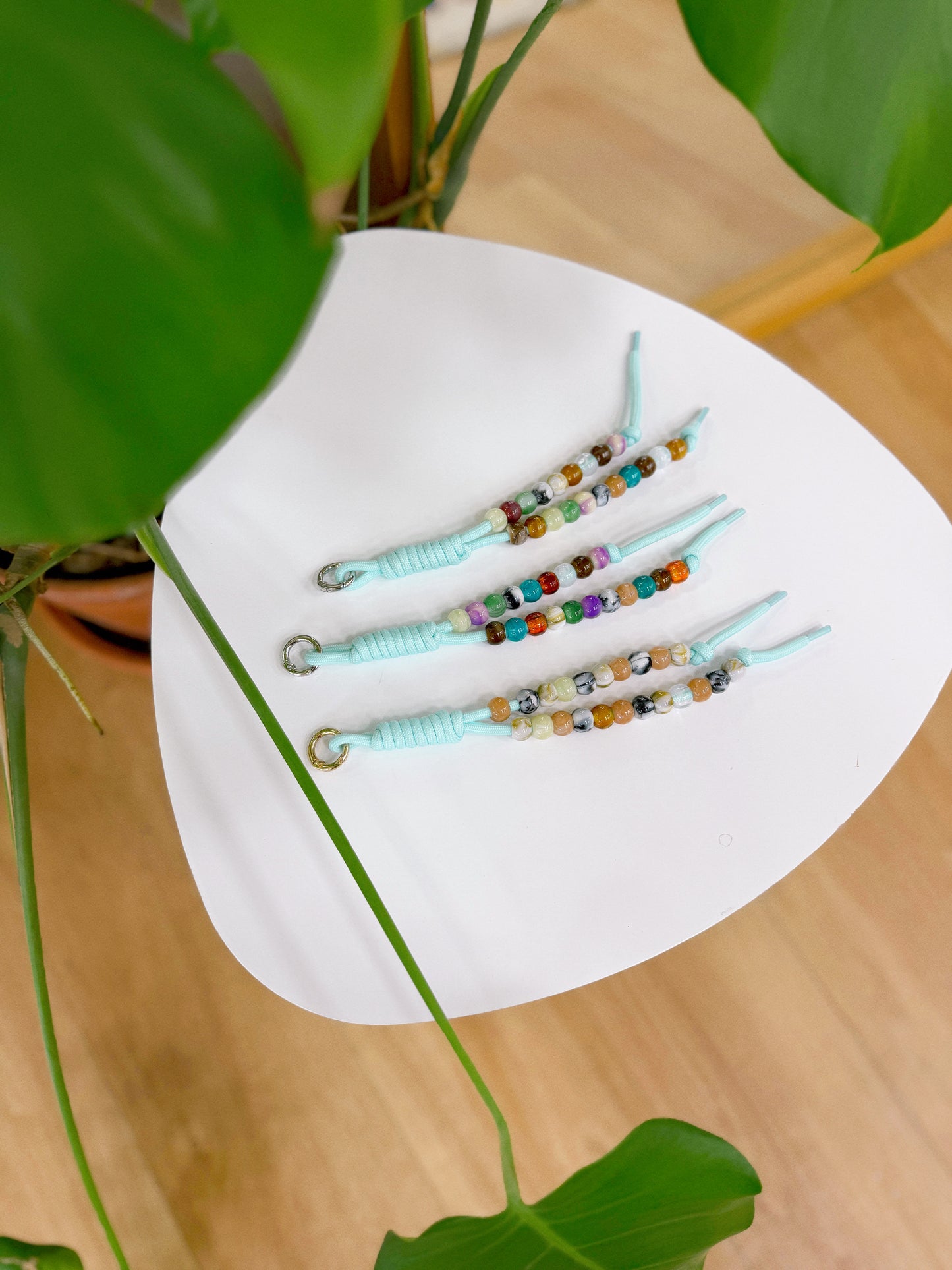 Beaded Cord Bag Charm