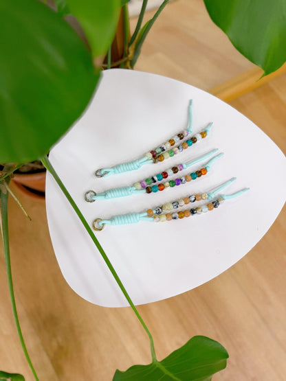 Beaded Cord Bag Charm