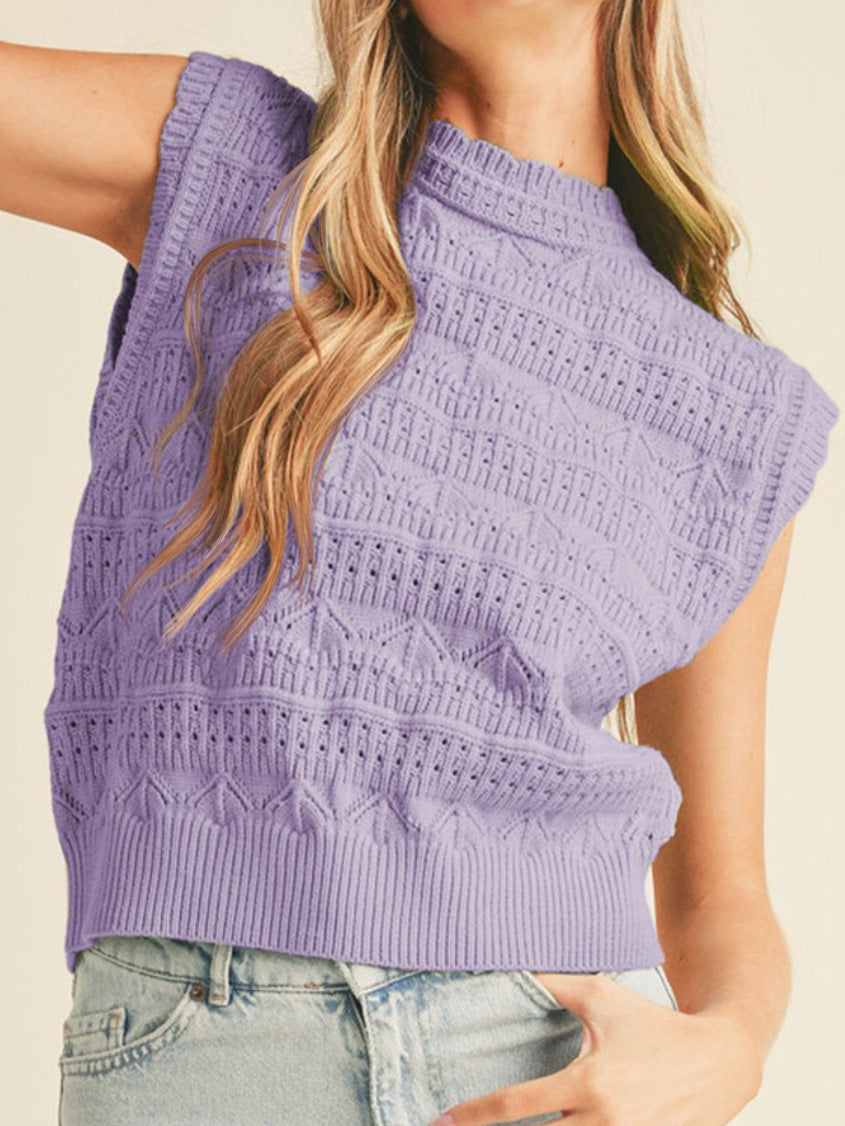 iris knit sweater vest 