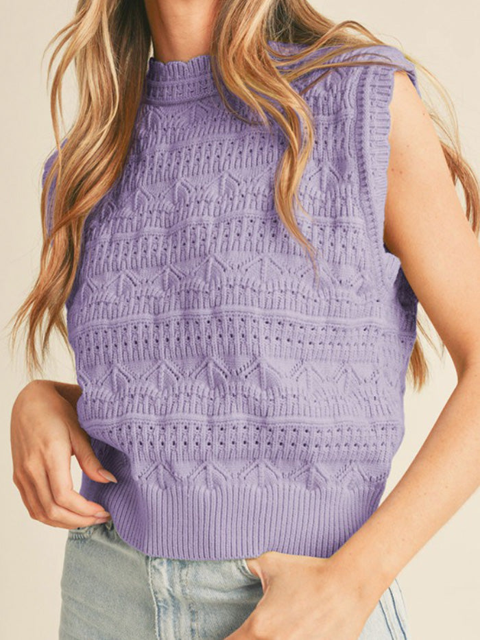 iris knit sweater vest 