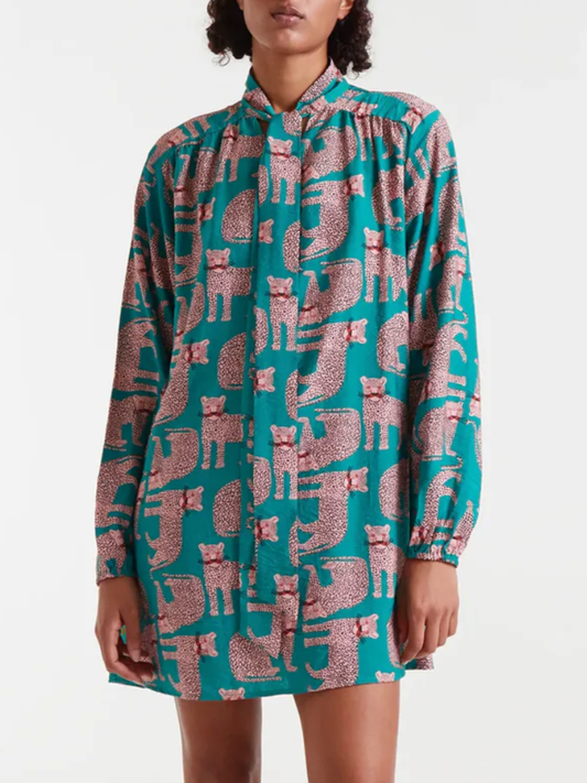 Isla Leopard Mini Dress