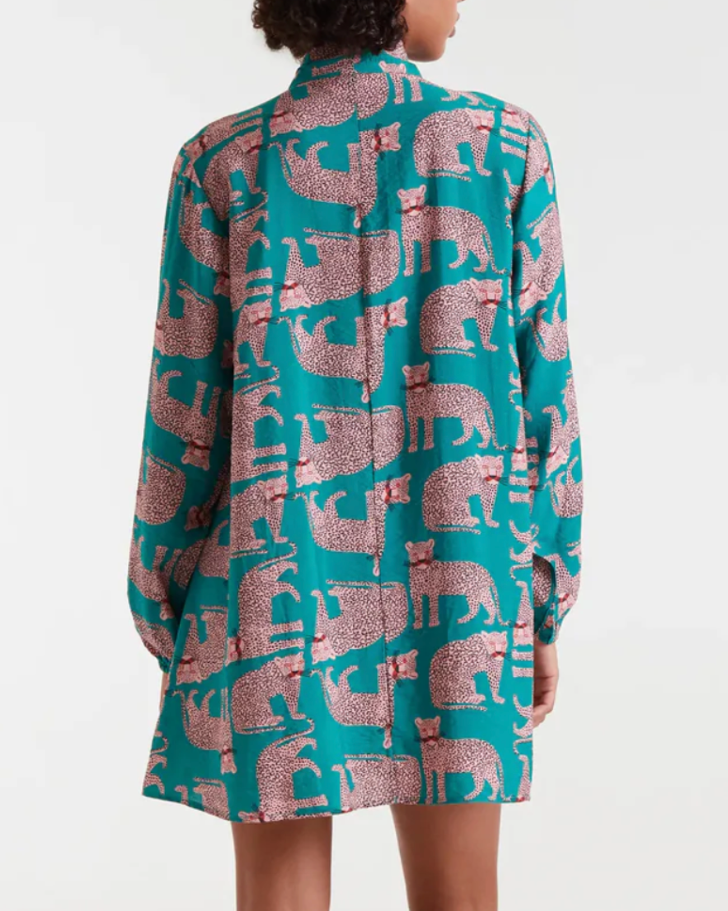 isla leopard mini dress