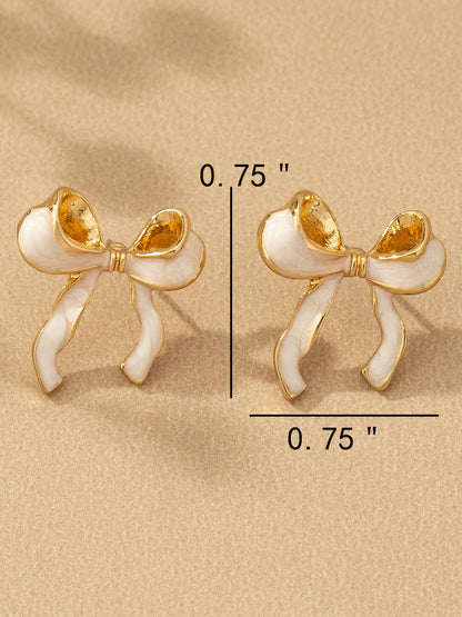 ivory bow studs