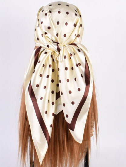 Ivory Polka Dot Bandana