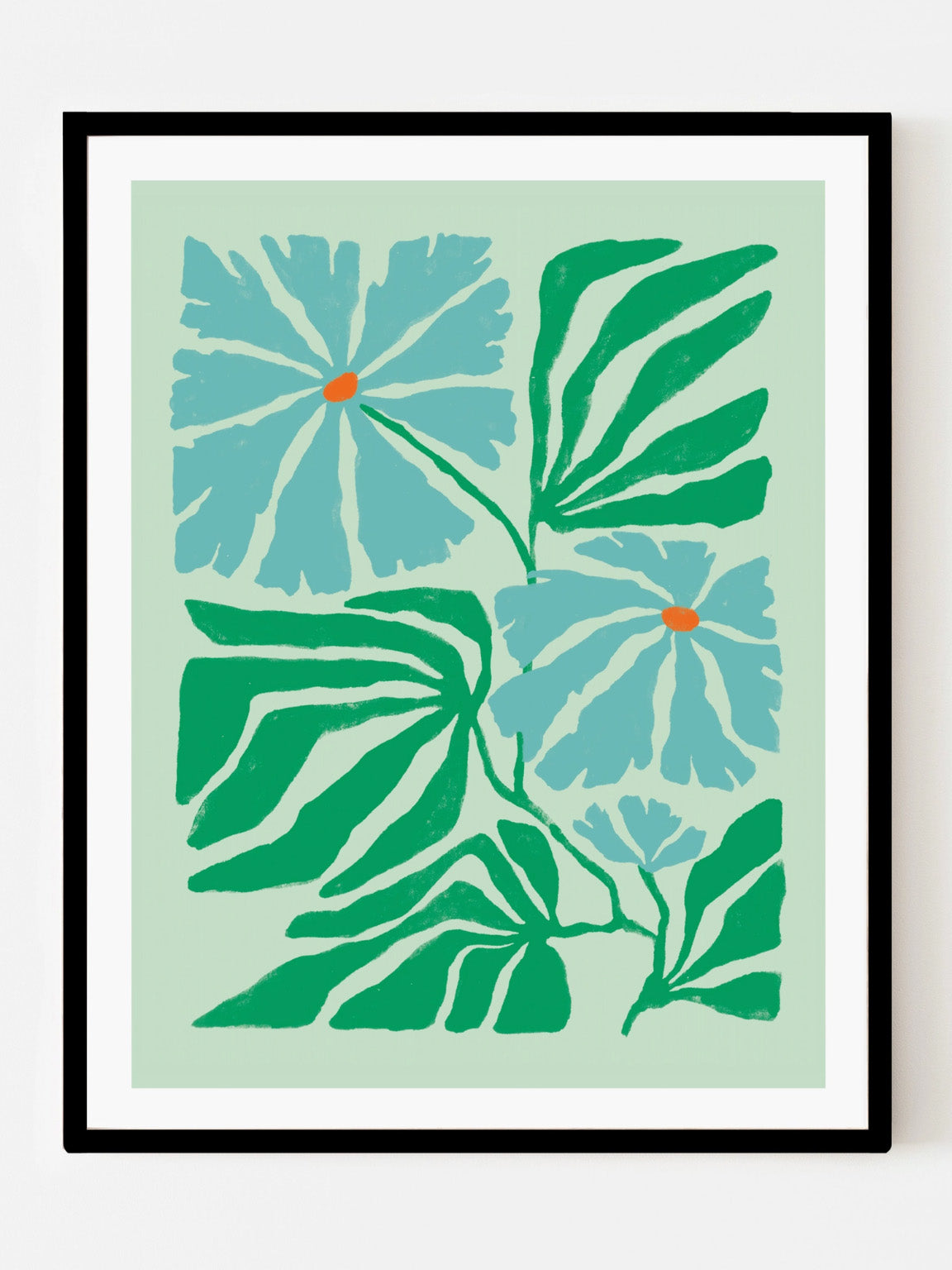 jardin menthe print