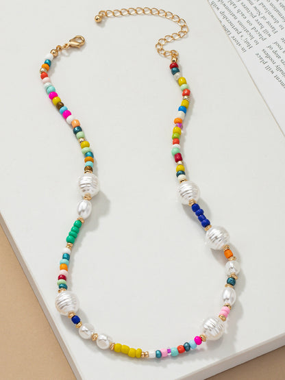 jodie beaded pearl necklace