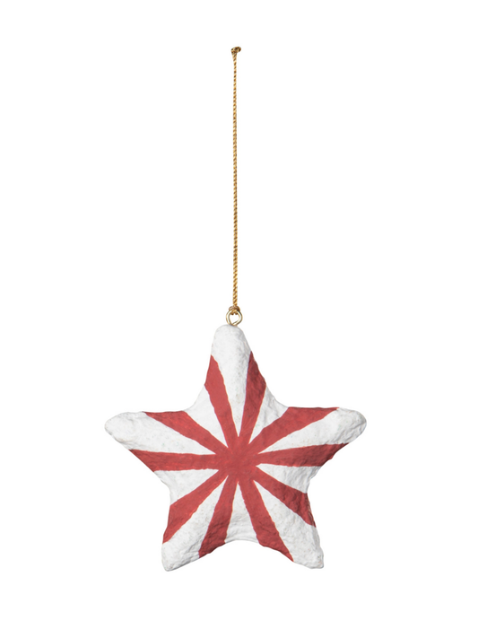 joy paper mache ornament