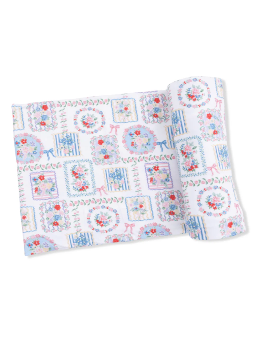 Julep's Floral Patchwork Swaddle Blanket