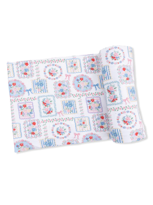 Julep's Floral Patchwork Swaddle Blanket