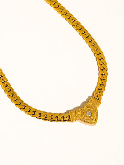 Juliet 18K Gold-Plated Heart Chain