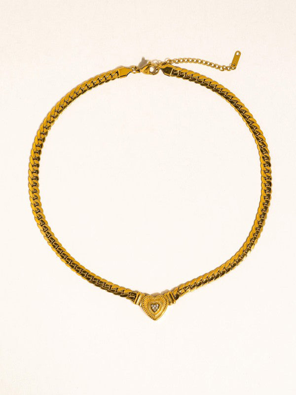 Juliet 18K Gold-Plated Heart Chain