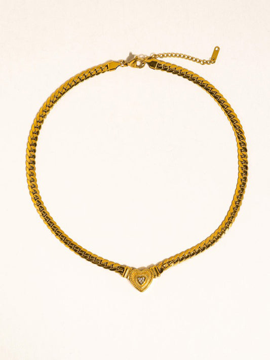 Juliet 18K Gold-Plated Heart Chain