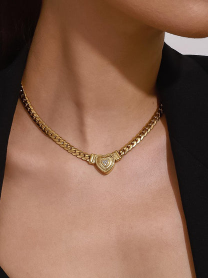 Juliet 18K Gold-Plated Heart Chain