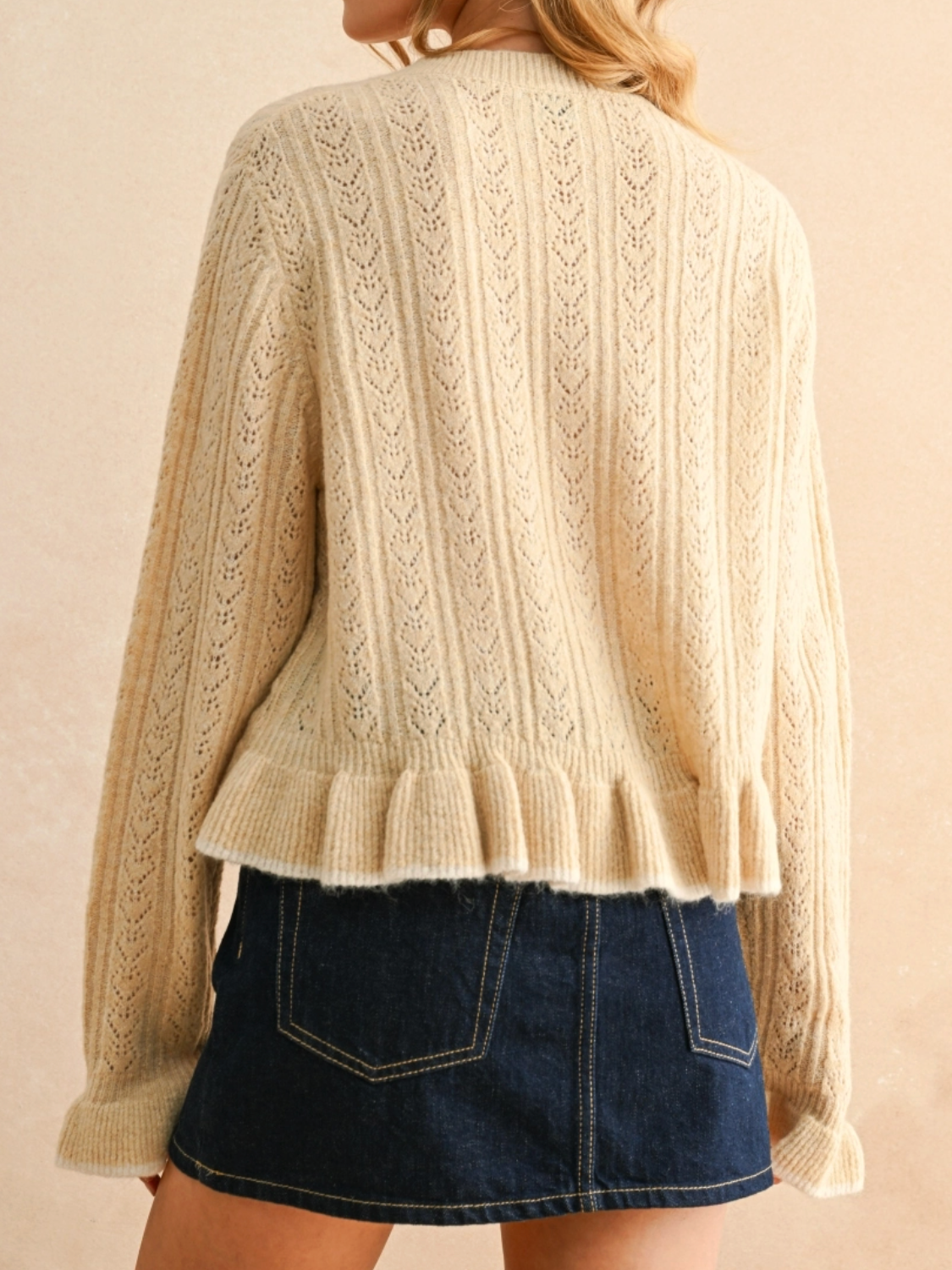 juliet ruffle cardigan
