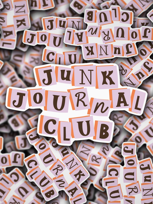 junk journal club sticker