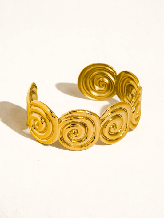 kaelen 18k gold-plated arm cuff