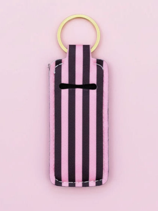 katie striped lip balm holder
