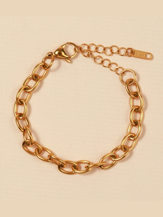 kiera gold chunky bracelet