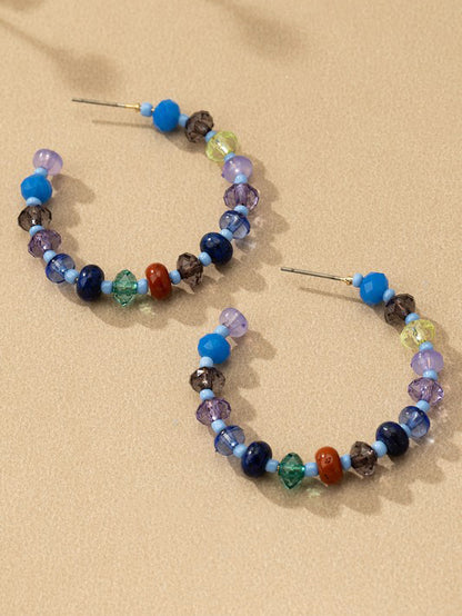 Laguna Beaded Hoops