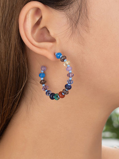 Laguna Beaded Hoops