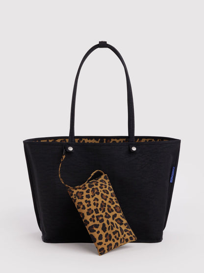 Leopard Mix Large Nylon Reversible Tote
