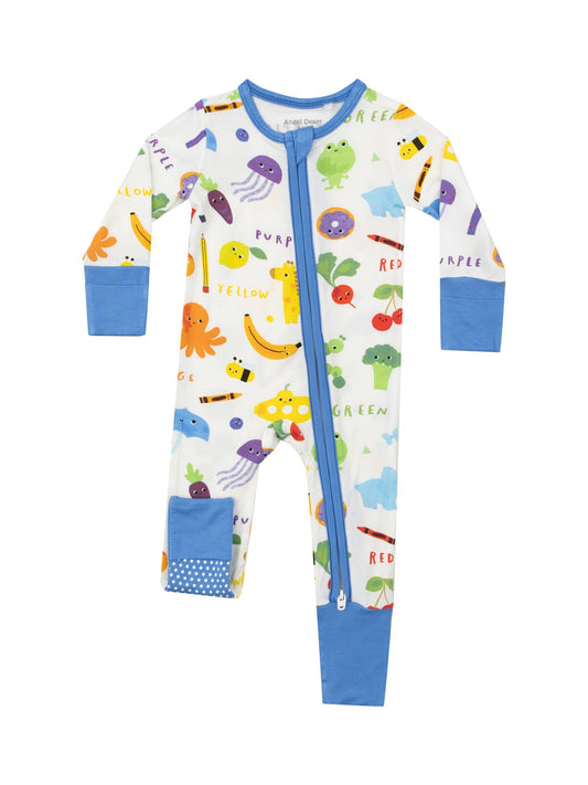 Learning Colors Zipper Romper