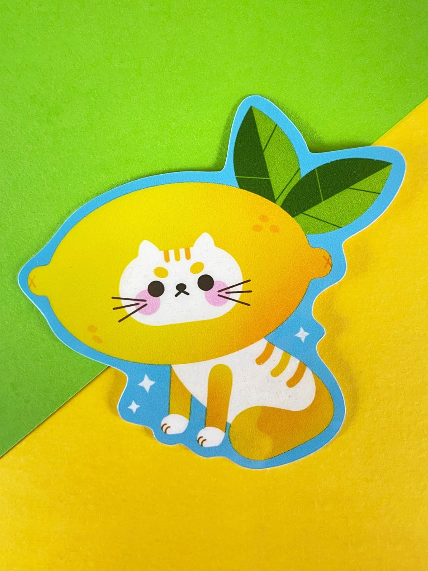 lemon cat sticker