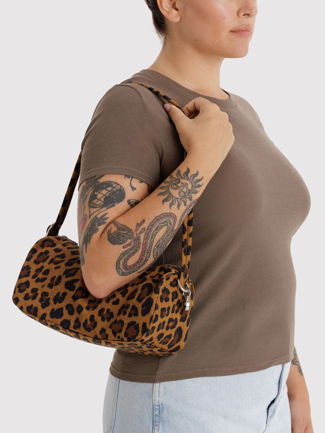 Leopard Nylon Loaf Bag