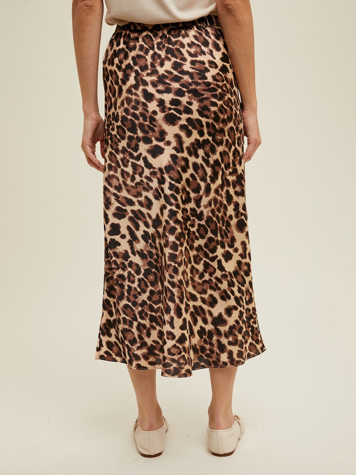 Leopard Slip Skirt