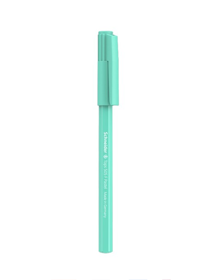 Mint Green Schneider Tops 505 F Blue Ink Ballpoint Pastel Pen