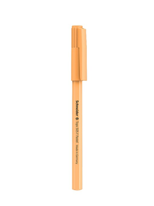 Light Orange Schneider Tops 505 F Blue Ink Ballpoint Pastel Pen
