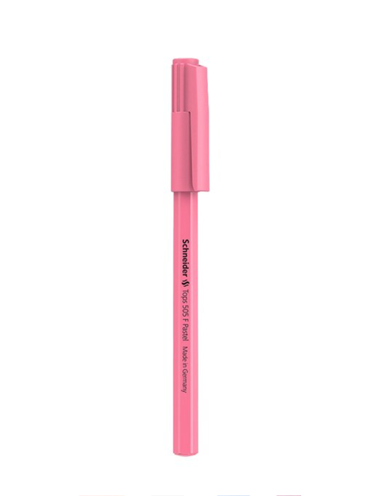 Dark Pink Schneider Tops 505 F Blue Ink Ballpoint Pastel Pen
