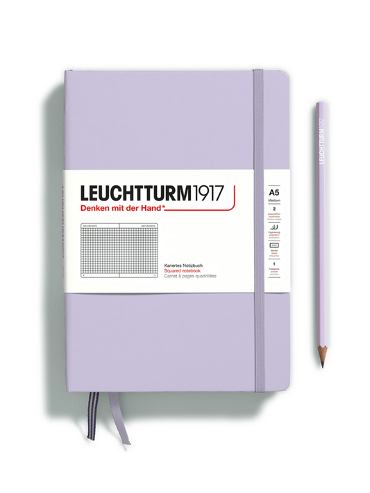lilac hardcover squared pocket a6 notebook