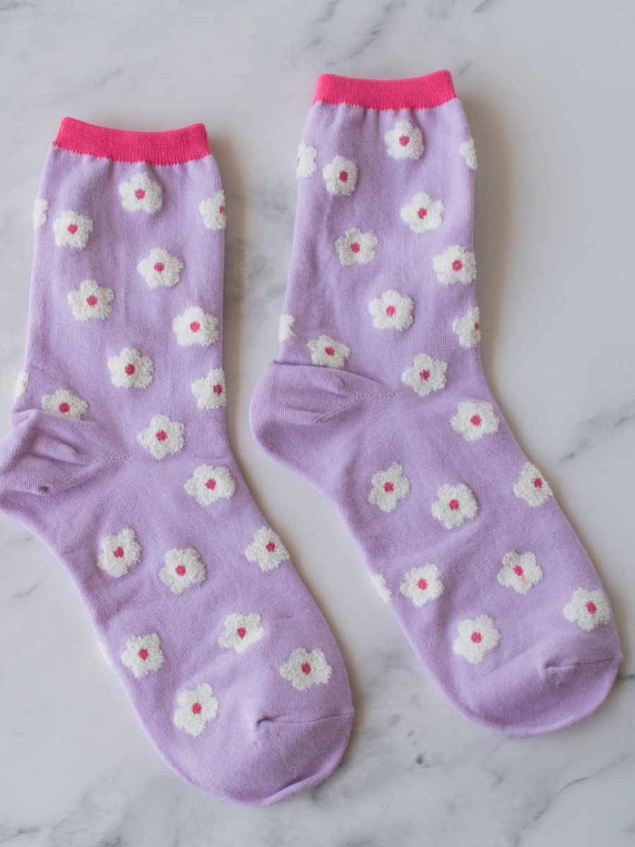 Lilac Spring Blooms Socks – Handzy Shop + Studio